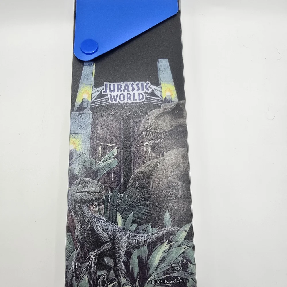 New With Tags Jurassic Park World, Blue Plastic Pencil Case With Snap Closure